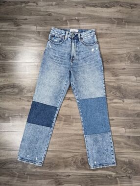Abercrombie Fitch Women's Jeans Ankle Straight Ultra High Rise Size 26 2 Regular